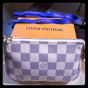 **SOLD** Louis Vuitton Damier Azur Mini Pouchette
